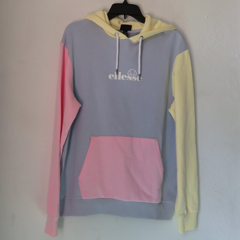 Rare Ellesse ARRIVERDERCI OH HOODY (SGJ11883 MULTI) M NWT